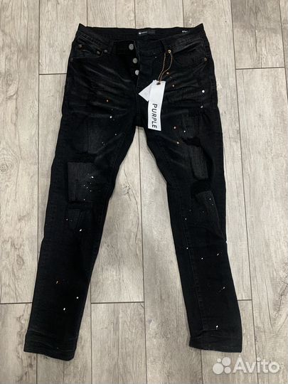 Джинсы purple brand slim fit amiri type