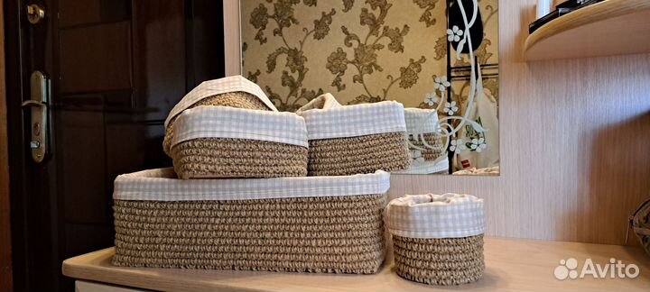 Корзина из джута