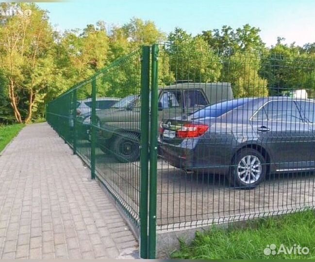 Сетка для забора 3d