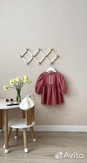 Платье из фланели для девочки 98