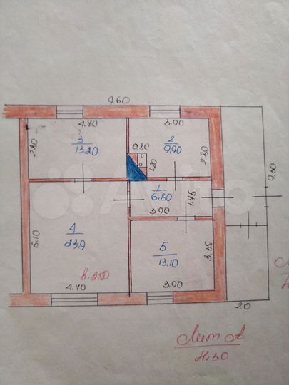 Дом 66,9 м² на участке 31 сот.