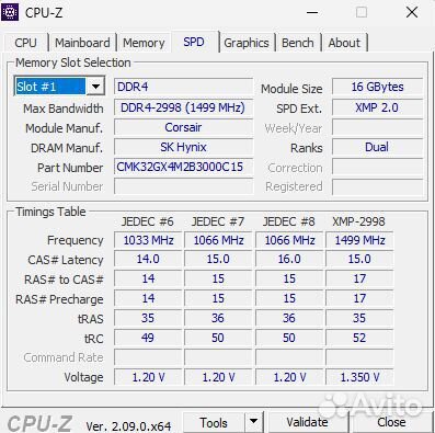 I9 7900x msi x299 sli plus 32gb ram