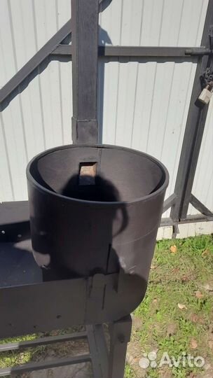 Мангал с печью под казан разборный