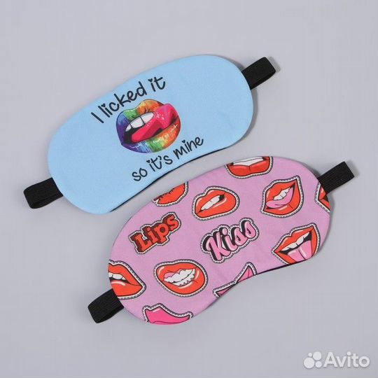 Маска для сна «губки», 19 9,5 см, резинка одинарна