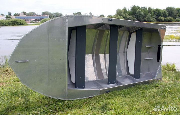 Алюминиевая лодка Мста-Н 3.5 м., новая, с булями