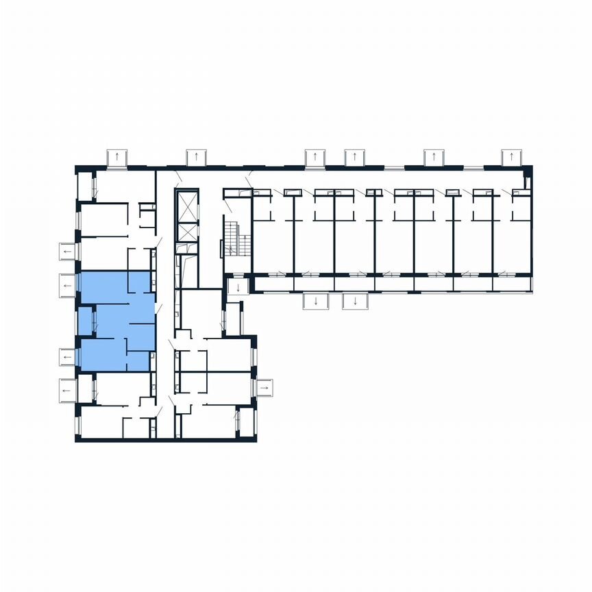 3-к. квартира, 53,4 м², 2/12 эт.