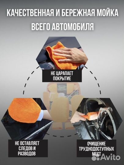 Набор доя мойки авто, подарочный, новый