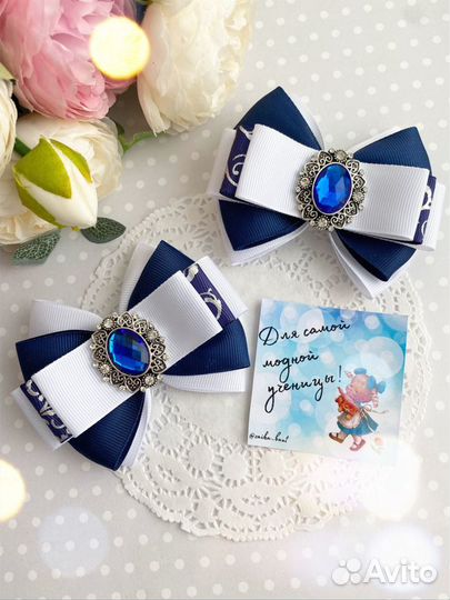 Школьные бантики ручной работы