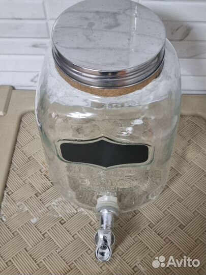 Банка 5,0 л то в комплекте с краником,лимонадница