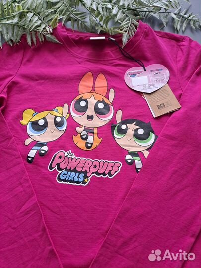 Новый лонгслив/кофта для девочки 164 Powerpuff