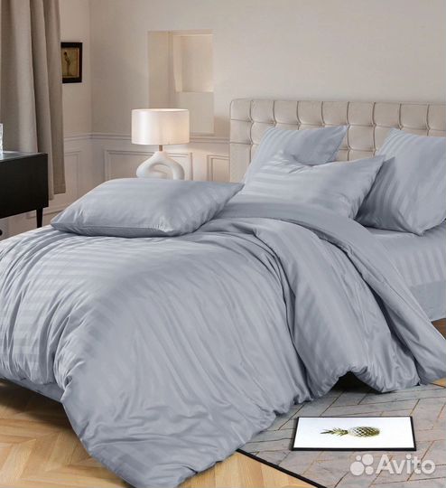 Белье постельное Сатин Евро