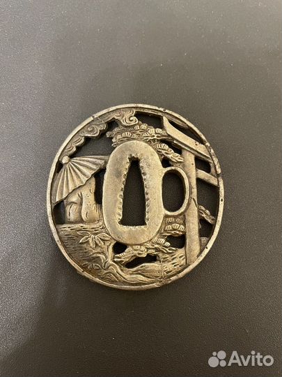 Антикварная японская цуба