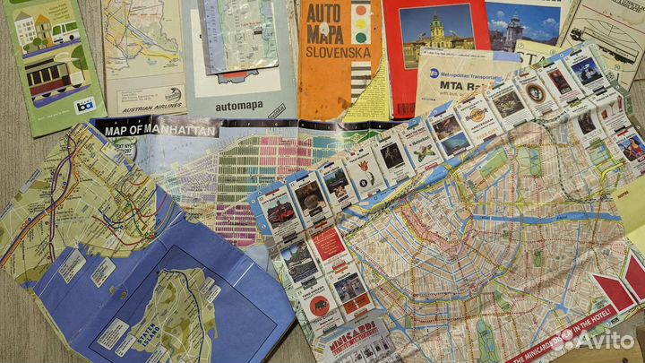 Карты разных городов (иностранных) пакетом