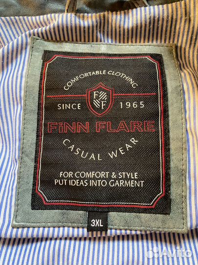 Кожаная куртка мужская 52 54