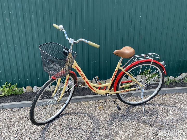 Велосипед взрослый женский с корзиной