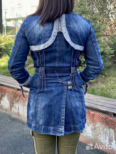 Джинсовая куртка пальто