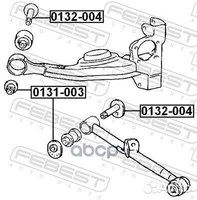 Втулка с эксцентриком toyota RAV4 00-05 зад.подв