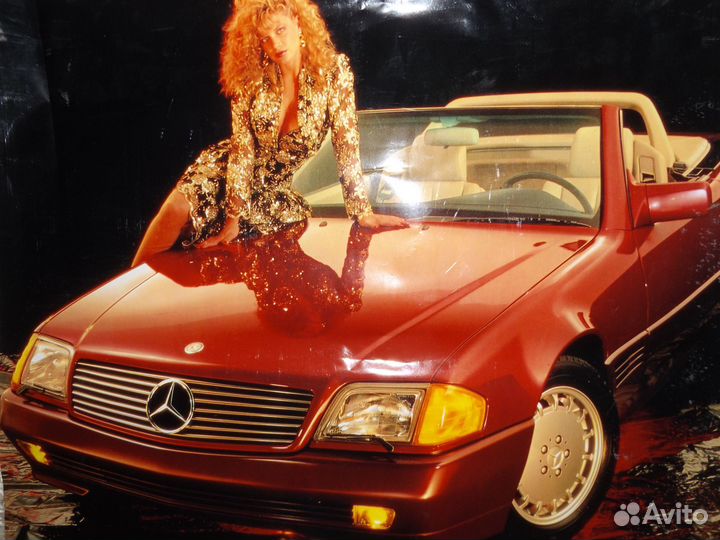 Женщина на Мерседесе. Плакат. 1990-е годы