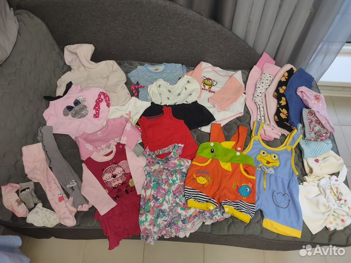 Детские вещи пакетом для девочки 74