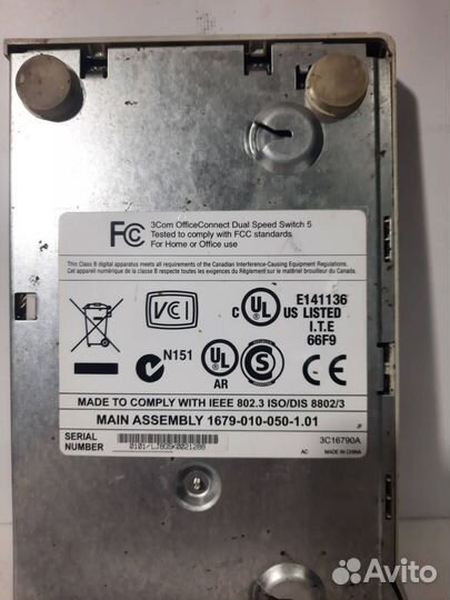 Свитч 3Com OfficeConnect Dual Speed Switch 5 (3C1