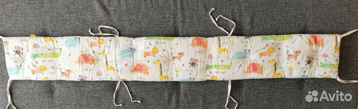 Бортики в детскую кроватку 180*25 (2шт) HoneyMammy