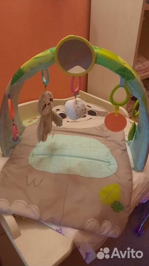 Развивающий коврик fisher price+ кокон с подушкой