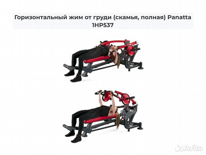 Горизонтальный жим от груди Panatta 1HP537,1HP537B