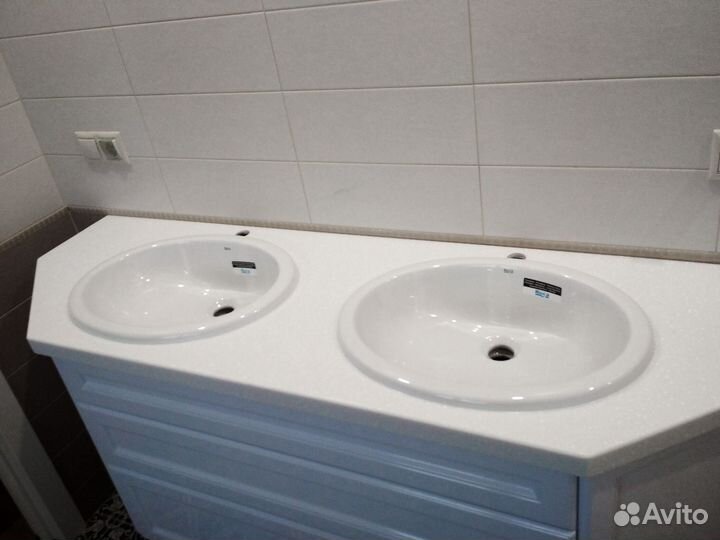 Столешница для ванной из камня Staron м2/руб