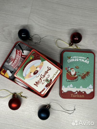 Новогодние носки в коробке