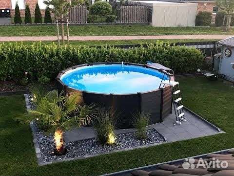 Морозостойкий бассейн Graphite Panel 478х124 см