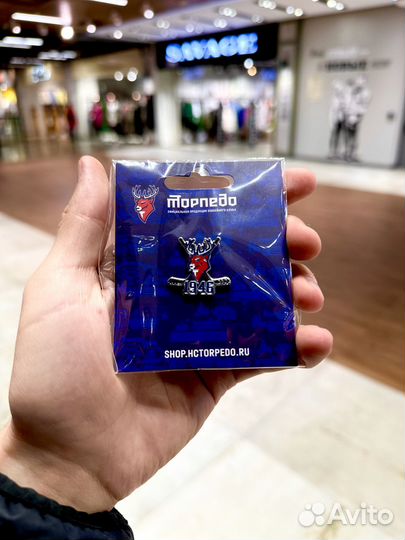 Официальный значок хк Торпедо кхл эмблема 1946г