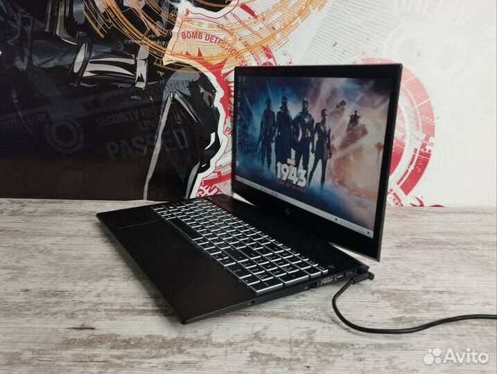 Игровой ноутбук HP i5-8gen GTX 1050 20 озу SSD