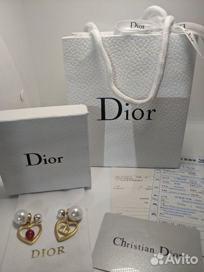 Серьги Christian Dior