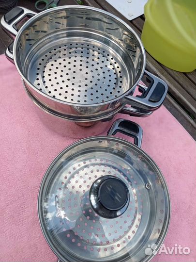 Кастрюля, мантоварка, пароварка из нержавейки