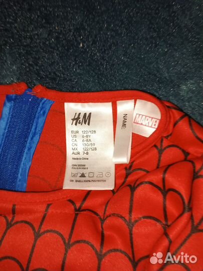 Новогодний костюм спайдермена на мальчика 122-128