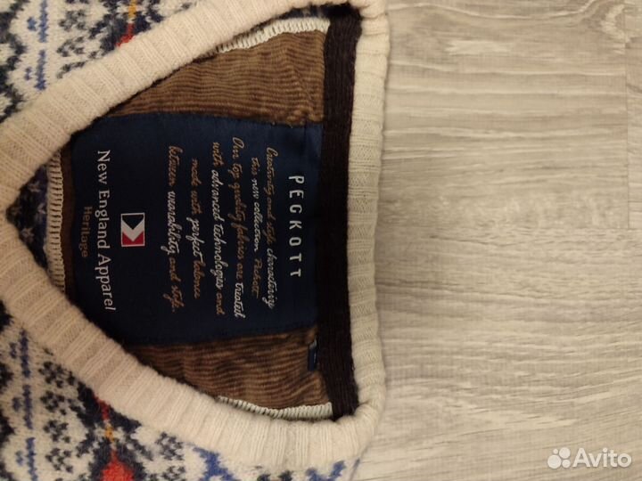 Английский свитер peckott из овечьей шерсти