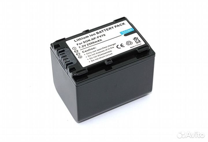 Акб NP-FV70 для Sony DCR-DVD 7.2V 2850mAh