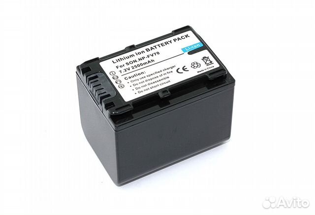 Акб NP-FV70 для Sony DCR-DVD 7.2V 2850mAh