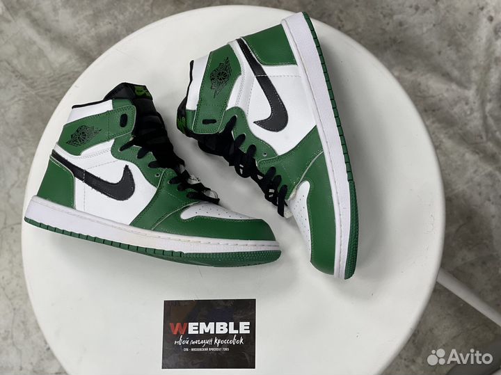 Nike Air Jordan 1 High, Pine Green (мех)