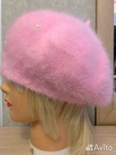 Берет розовый