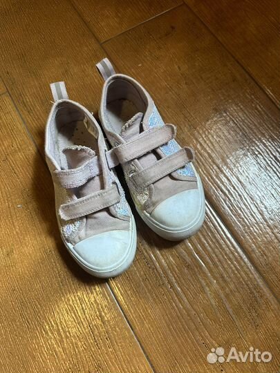 Кеды для девочки с пайетками
