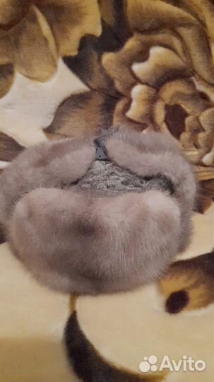 Норковая шапка ушанка мужская