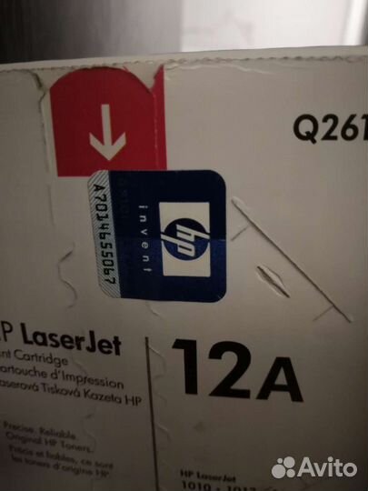 Картридж 12A для принтера hp laserjet