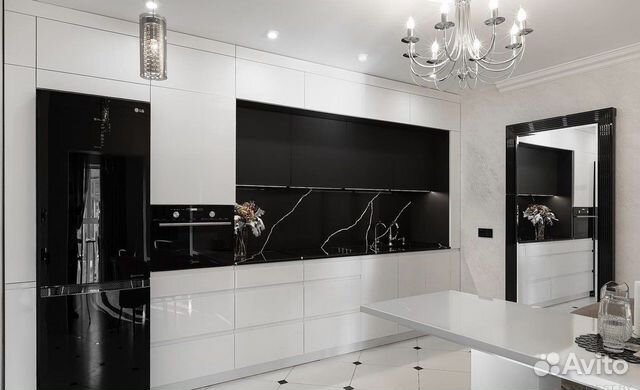 Кухня без ручек на заказ