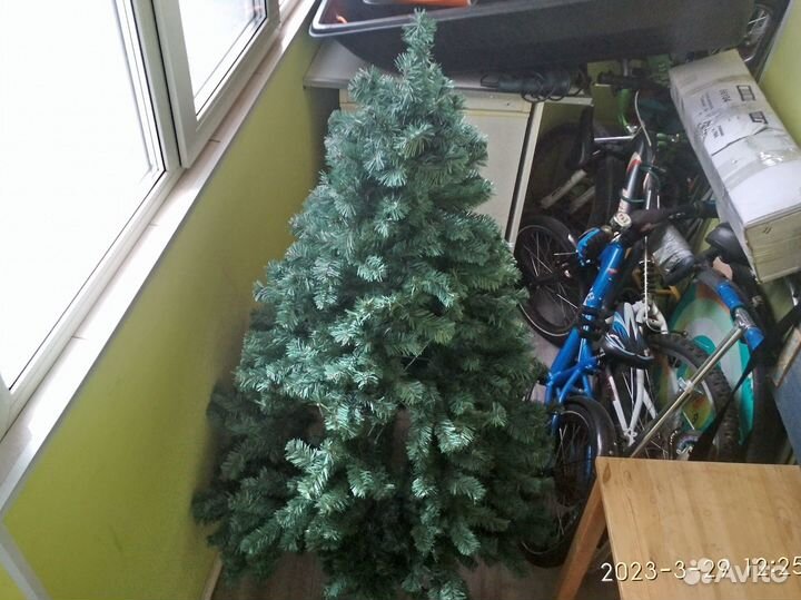 Елка новогодняя голубая 150 см искусственная