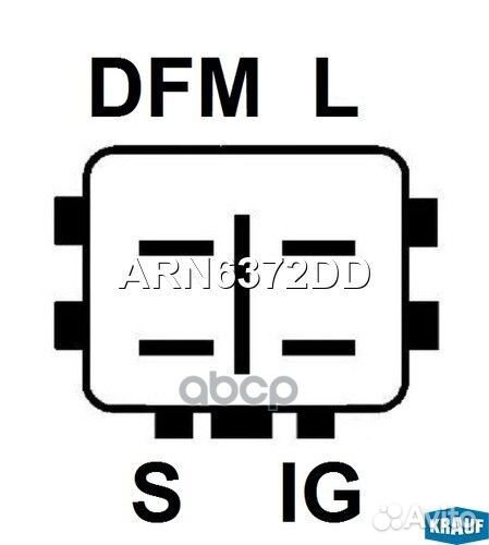 Регулятор генератора ARN6372DD Krauf