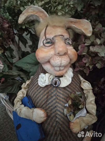 Кролик,заяц,куклы ручной работы,интерьерная dolls