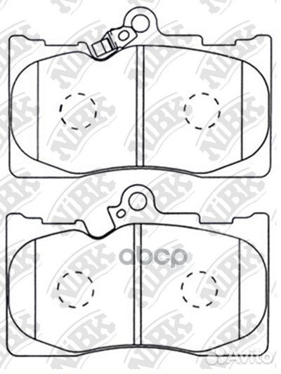 Колодки тормозные дисковые передние NiBK PN1547
