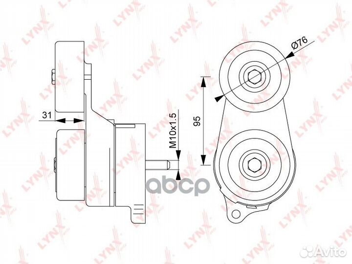 Натяжитель ремня навесного оборудования PT3168