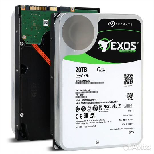 20Tb SATA seagate ST20000MM007D exos новые